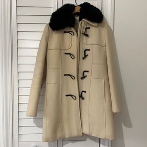 Banana Republic Cream Peacoat - Sz XS